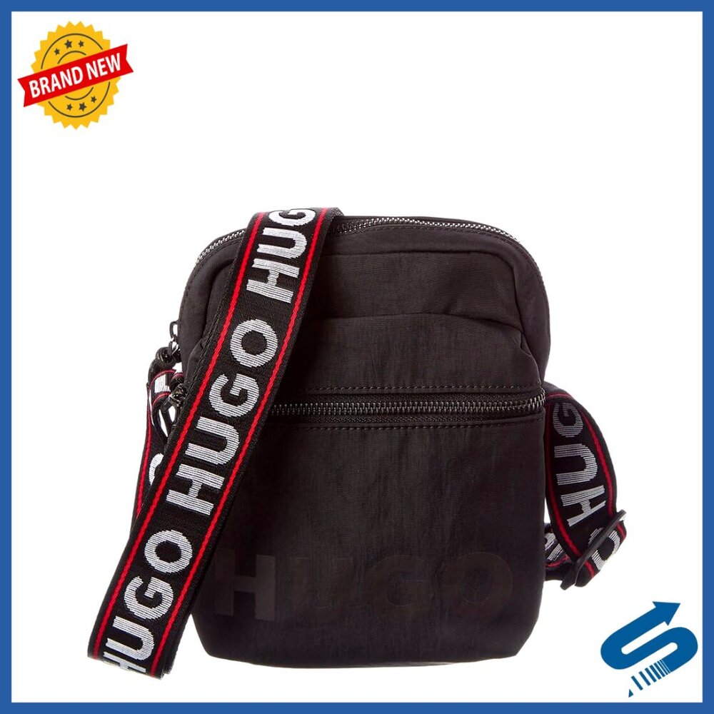 Multipocketed Crossbody Sling Bag, Polyester, Rec… - image 1